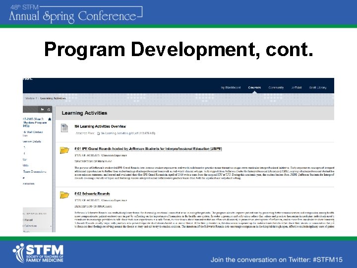Program Development, cont. 