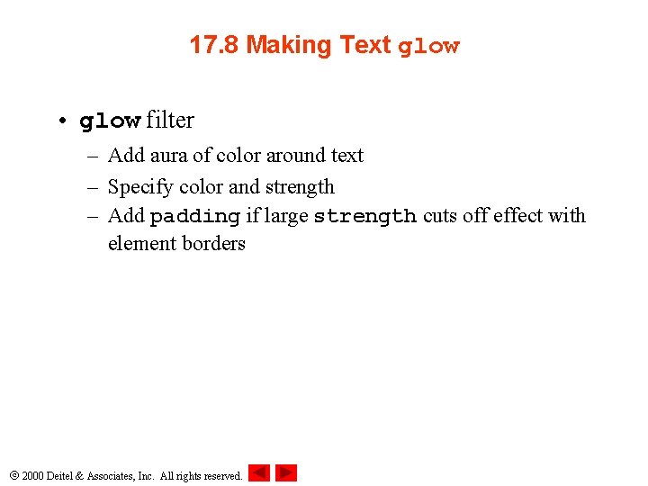 17. 8 Making Text glow • glow filter – Add aura of color around