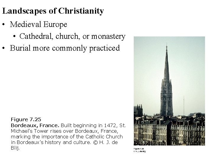 Landscapes of Christianity • Medieval Europe • Cathedral, church, or monastery • Burial more