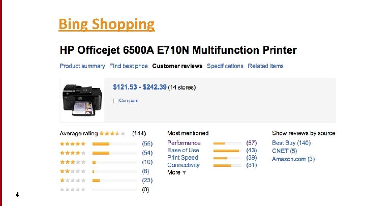Bing Shopping • a 4 