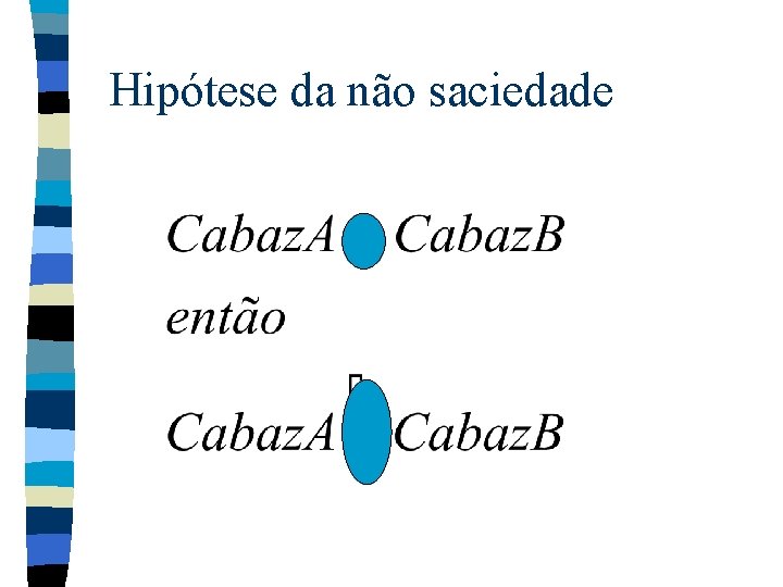 Hipótese da não saciedade Hipótese da não saciedade