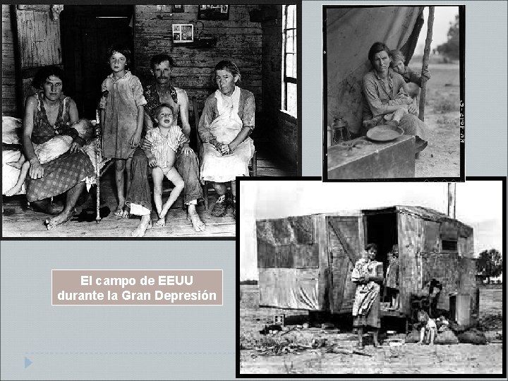El campo de EEUU durante la Gran Depresión 