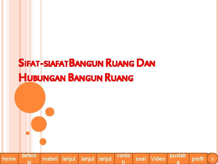 SIFAT-SIAFAT BANGUN RUANG DAN HUBUNGAN BANGUN RUANG defeni conto home defenisi materi lanjut contoh