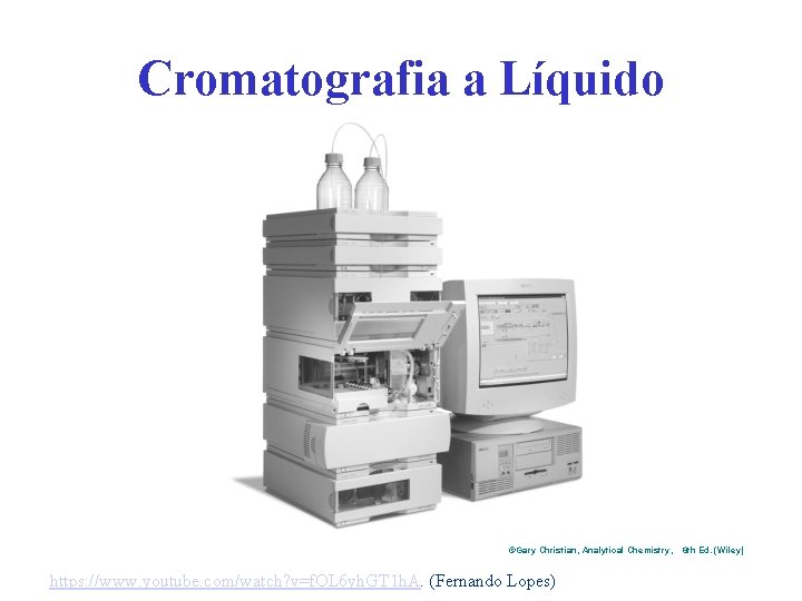 Cromatografia a Líquido ©Gary Christian, Analytical Chemistry, https: //www. youtube. com/watch? v=f. OL 6