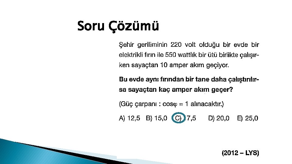 Soru Çözümü 