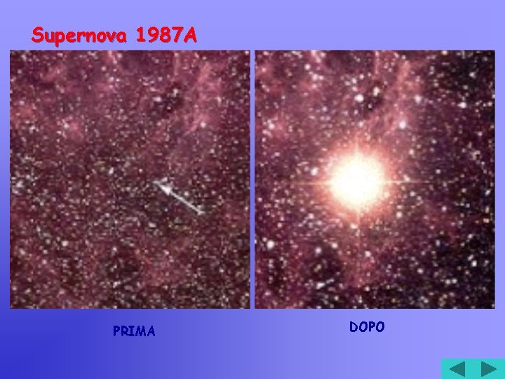 Supernova 1987 A PRIMA DOPO 