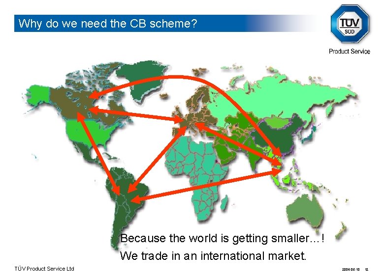 Why do we need the CB scheme? Because the world is getting smaller…! We