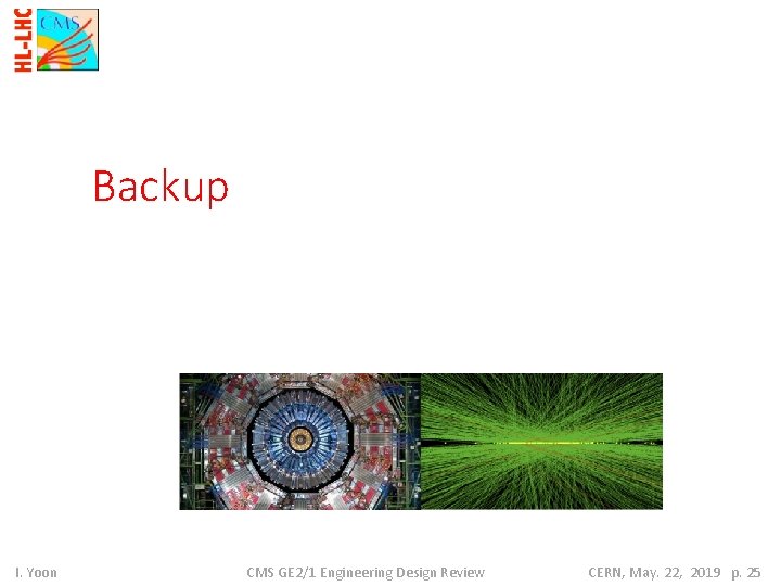 Backup I. Yoon CMS GE 2/1 Engineering Design Review CERN, May. 22, 2019 p.