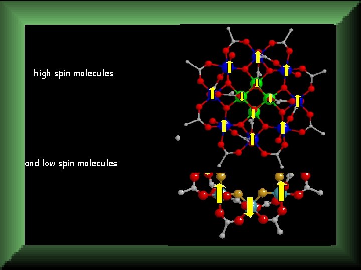 high spin molecules and low spin molecules 
