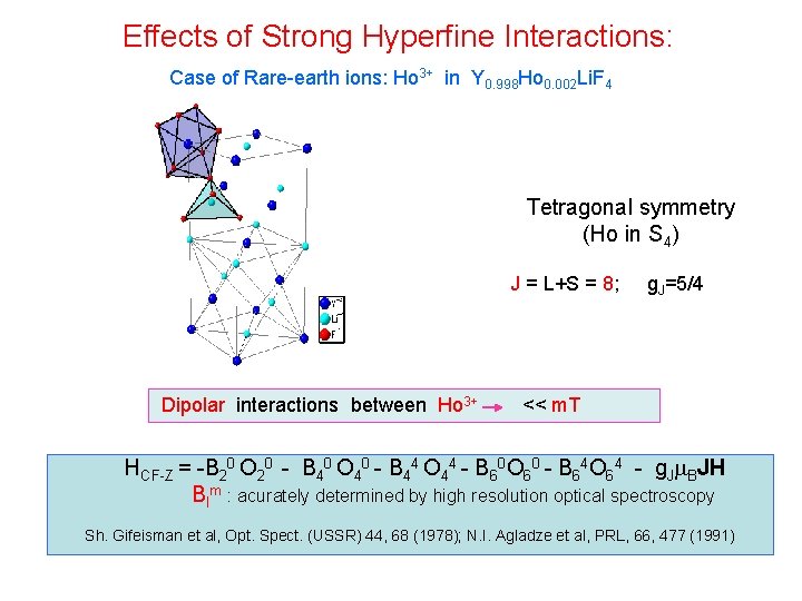 Effects of Strong Hyperfine Interactions: Case of Rare-earth ions: Ho 3+ in Y 0.