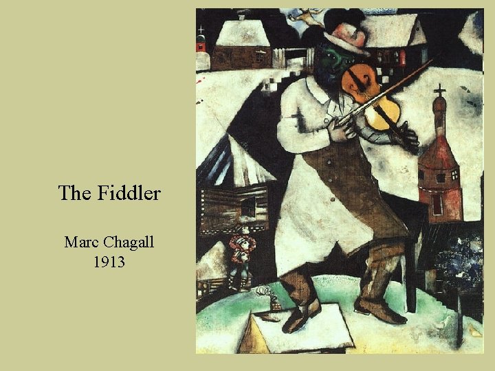 The Fiddler Marc Chagall 1913 The Fiddler Marc Chagall 1913