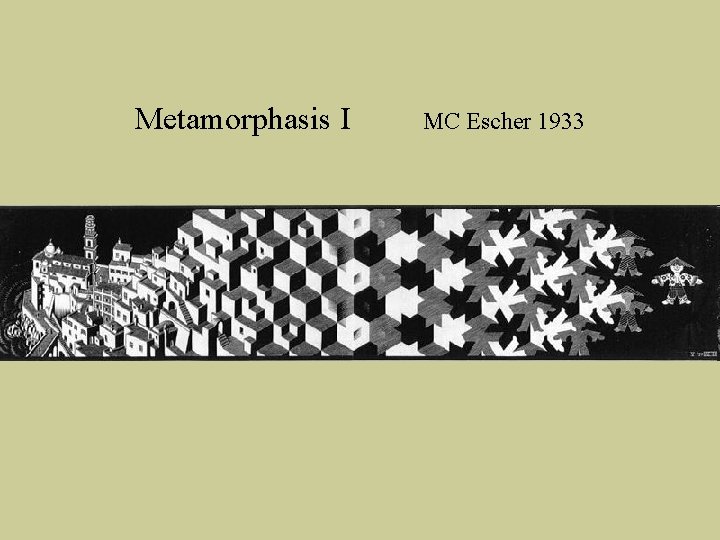 Metamorphasis I MC Escher 1933 Metamorphasis I MC Escher 1933