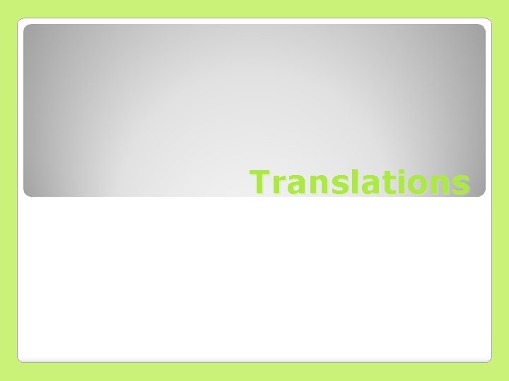 Translations 