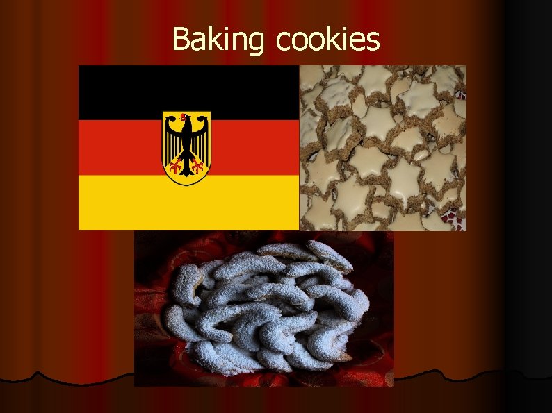 Baking cookies 