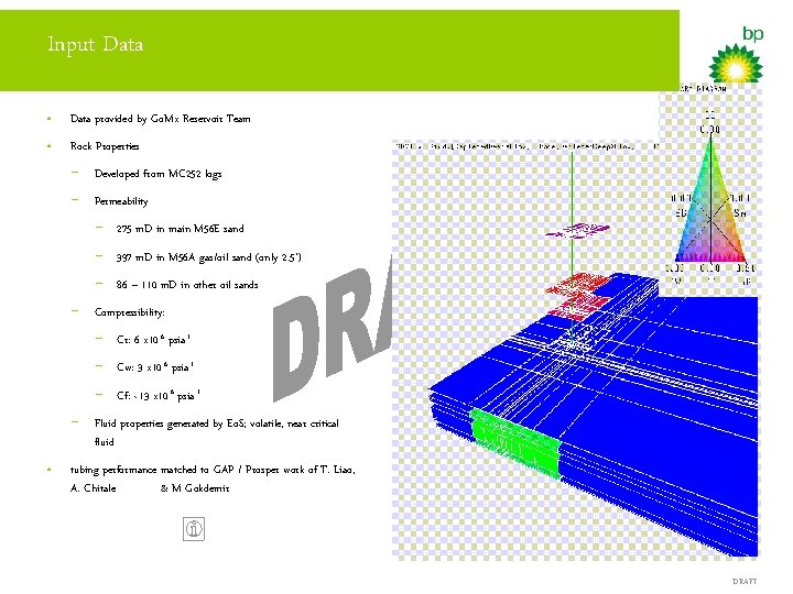 Input Data • Data provided by Go. Mx Reservoir Team • Rock Properties −