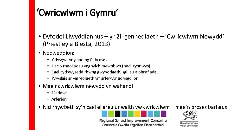 ‘Cwricwlwm i Gymru’ • Dyfodol Llwyddiannus – yr 2 il genhedlaeth – ‘Cwricwlwm Newydd’