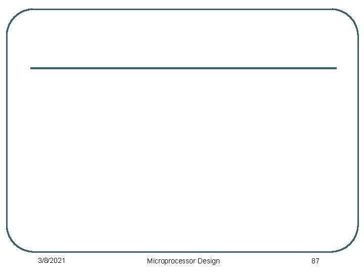 3/8/2021 Microprocessor Design 87 