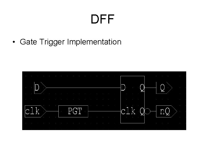 DFF • Gate Trigger Implementation 