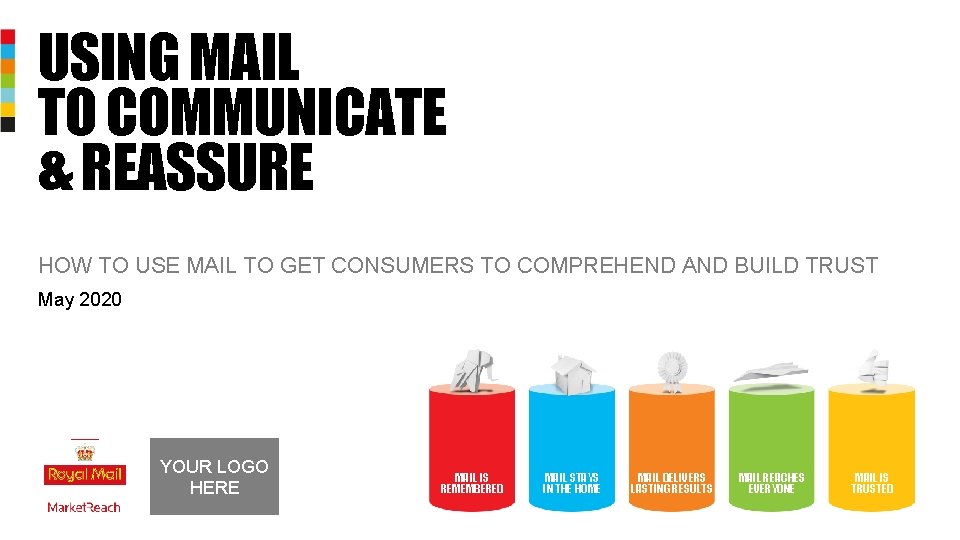 USING MAIL TO COMMUNICATE & REASSURE HOW TO USE MAIL TO GET CONSUMERS TO