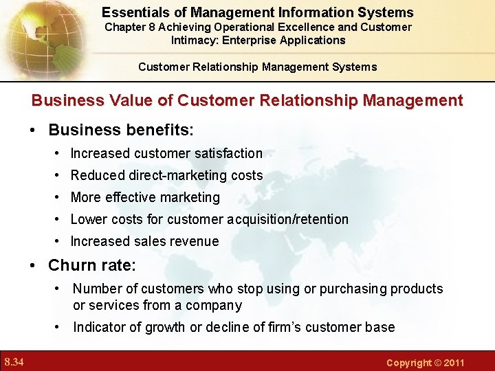 Essentials of Management Information Systems Chapter 8 Achieving Operational Excellence and Customer Intimacy: Enterprise Essentials of Management Information Systems Chapter 8 Achieving Operational Excellence and Customer Intimacy: Enterprise