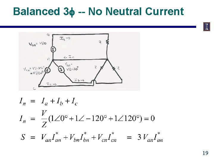 Balanced 3 -- No Neutral Current 19 