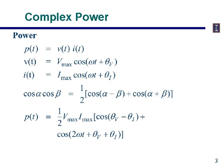 Complex Power 3 