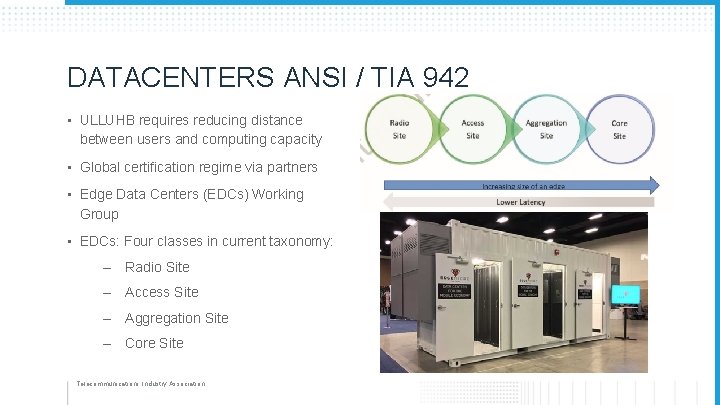 DATACENTERS ANSI / TIA 942 • ULLUHB requires reducing distance between users and computing