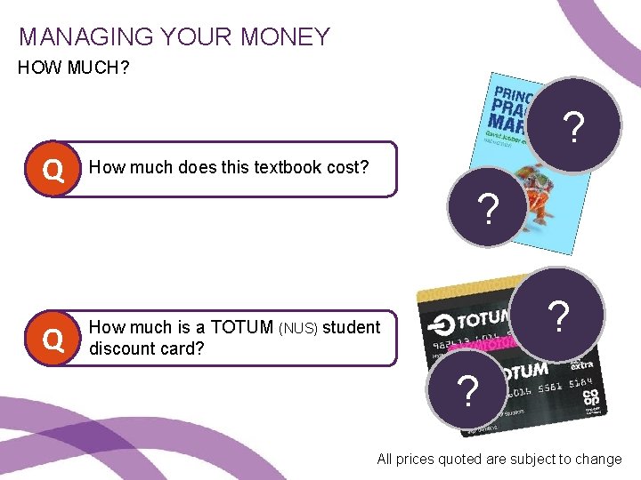 MANAGING YOUR MONEY HOW MUCH? New £ 46. 48 Q ? e. Reader £