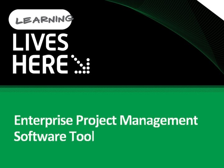 Enterprise Project Management Software Tool 