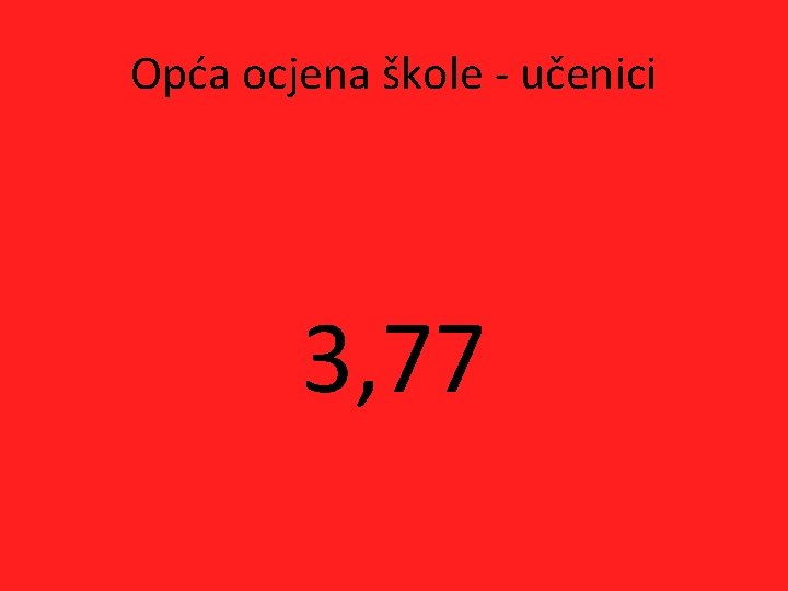 Opća ocjena škole - učenici 3, 77 