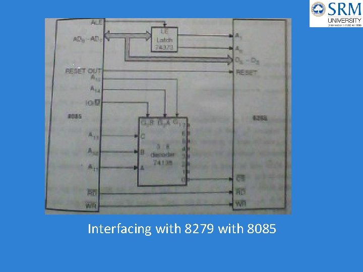 Interfacing with 8279 with 8085 