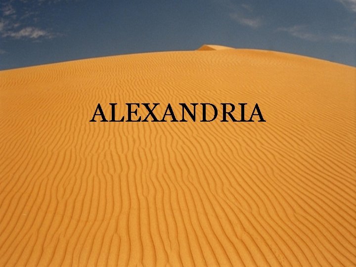 ALEXANDRIA 