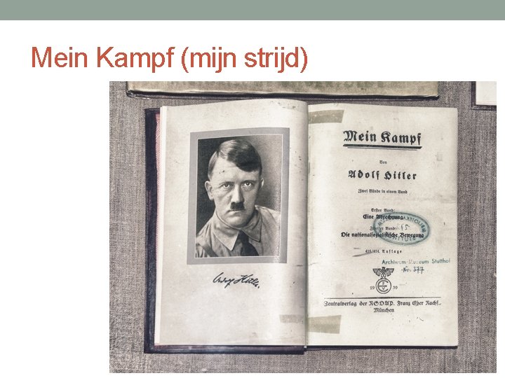Mein Kampf (mijn strijd) 
