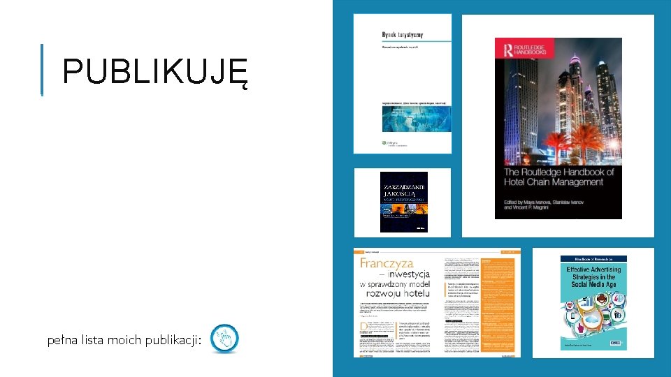 PUBLIKUJĘ pełna lista moich publikacji: 