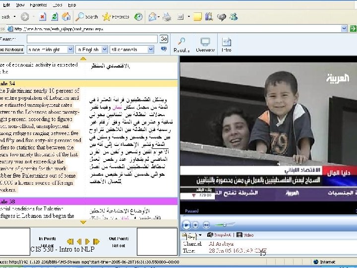 CIS 530 - Intro to NLP 15 CIS 530 - Intro to NLP 15