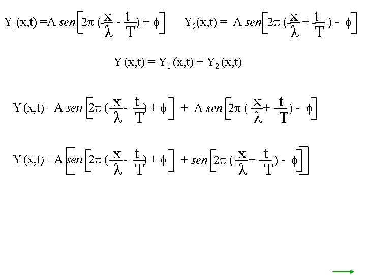 Y 1(x, t) =A sen 2 p ( x - t )+f l T