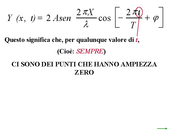 Y (x , t) 2 Asen 2 p X 2 p t +j cos