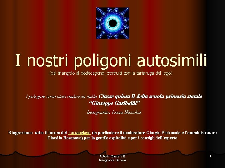 I nostri poligoni autosimili (dal triangolo al dodecagono, costruiti con la tartaruga del logo)