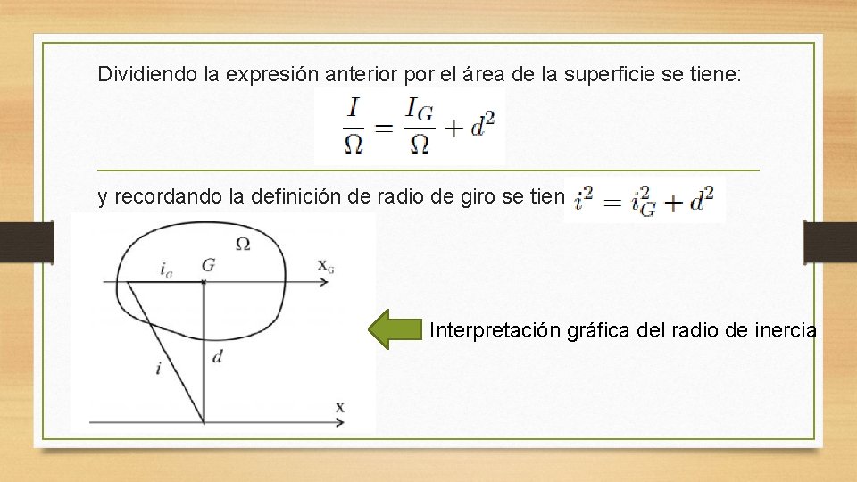 Dividiendo la expresión anterior por el área de la superficie se tiene: y recordando Dividiendo la expresión anterior por el área de la superficie se tiene: y recordando