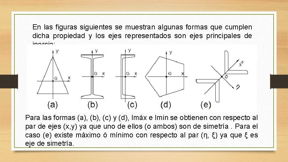 En las figuras siguientes se muestran algunas formas que cumplen dicha propiedad y los En las figuras siguientes se muestran algunas formas que cumplen dicha propiedad y los