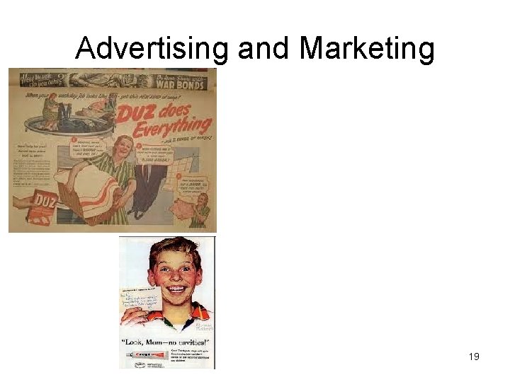 Advertising and Marketing 19 