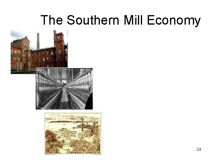 The Southern Mill Economy 24 