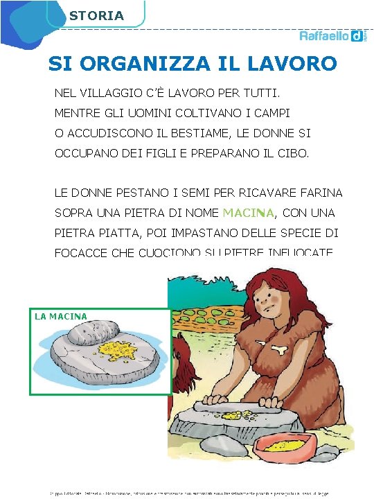 STORIA SI ORGANIZZA IL LAVORO NEL VILLAGGIO C’È LAVORO PER TUTTI. MENTRE GLI UOMINI