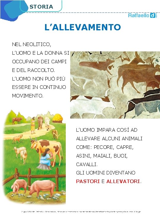 STORIA L’ALLEVAMENTO NEL NEOLITICO, L’UOMO E LA DONNA SI OCCUPANO DEI CAMPI E DEL