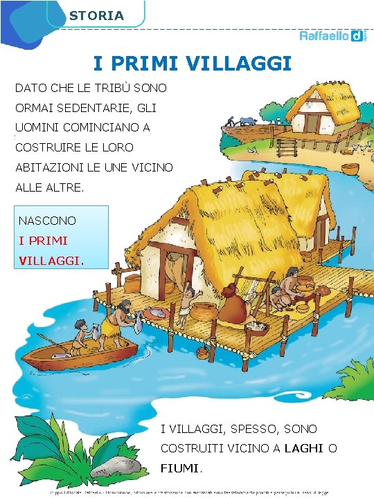 STORIA I PRIMI VILLAGGI DATO CHE LE TRIBÙ SONO ORMAI SEDENTARIE, GLI UOMINI COMINCIANO