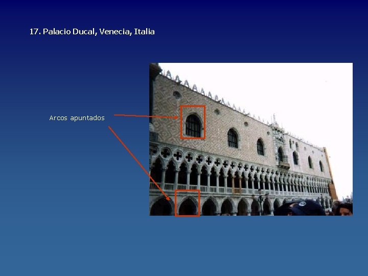 17. Palacio Ducal, Venecia, Italia Arcos apuntados 