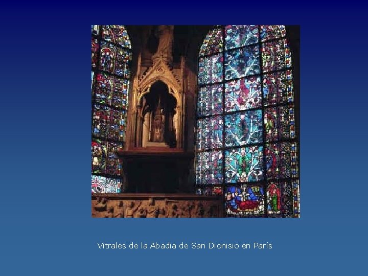 Vitrales de la Abadía de San Dionisio en París 