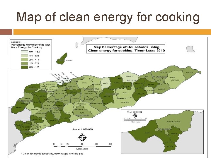 Map of clean energy for cooking 