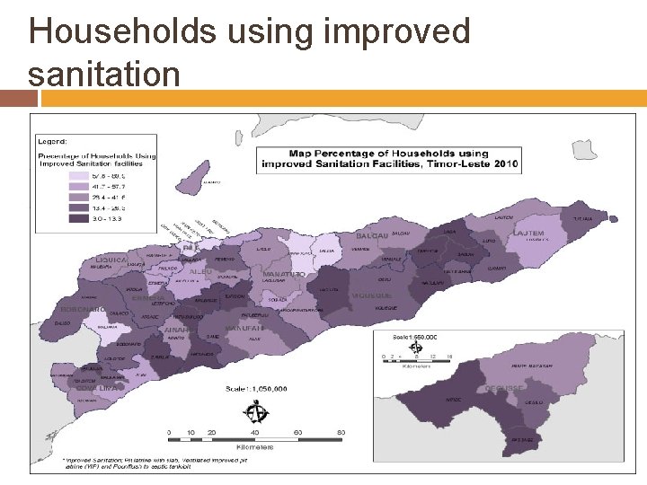 Households using improved sanitation 