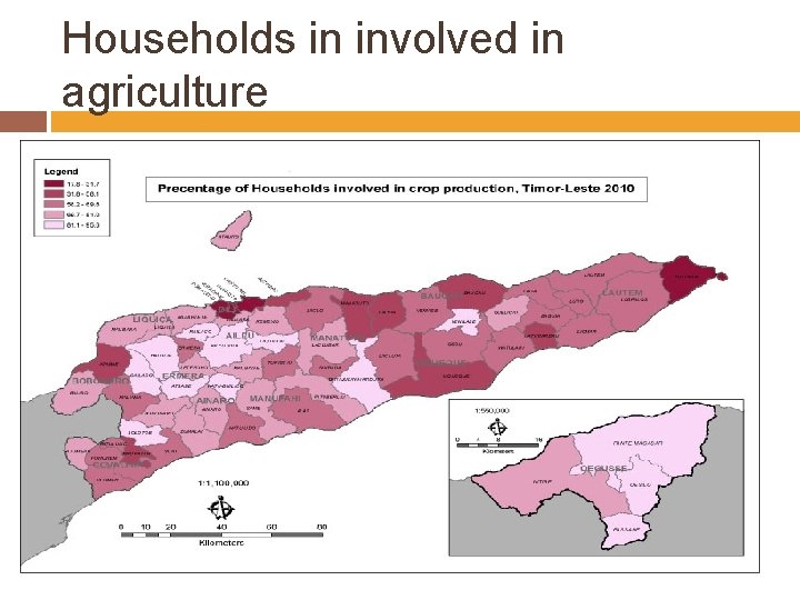 Households in involved in agriculture 